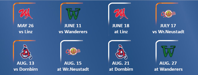 Spielplan der Metrostars in der Softball Bundesliga 2022